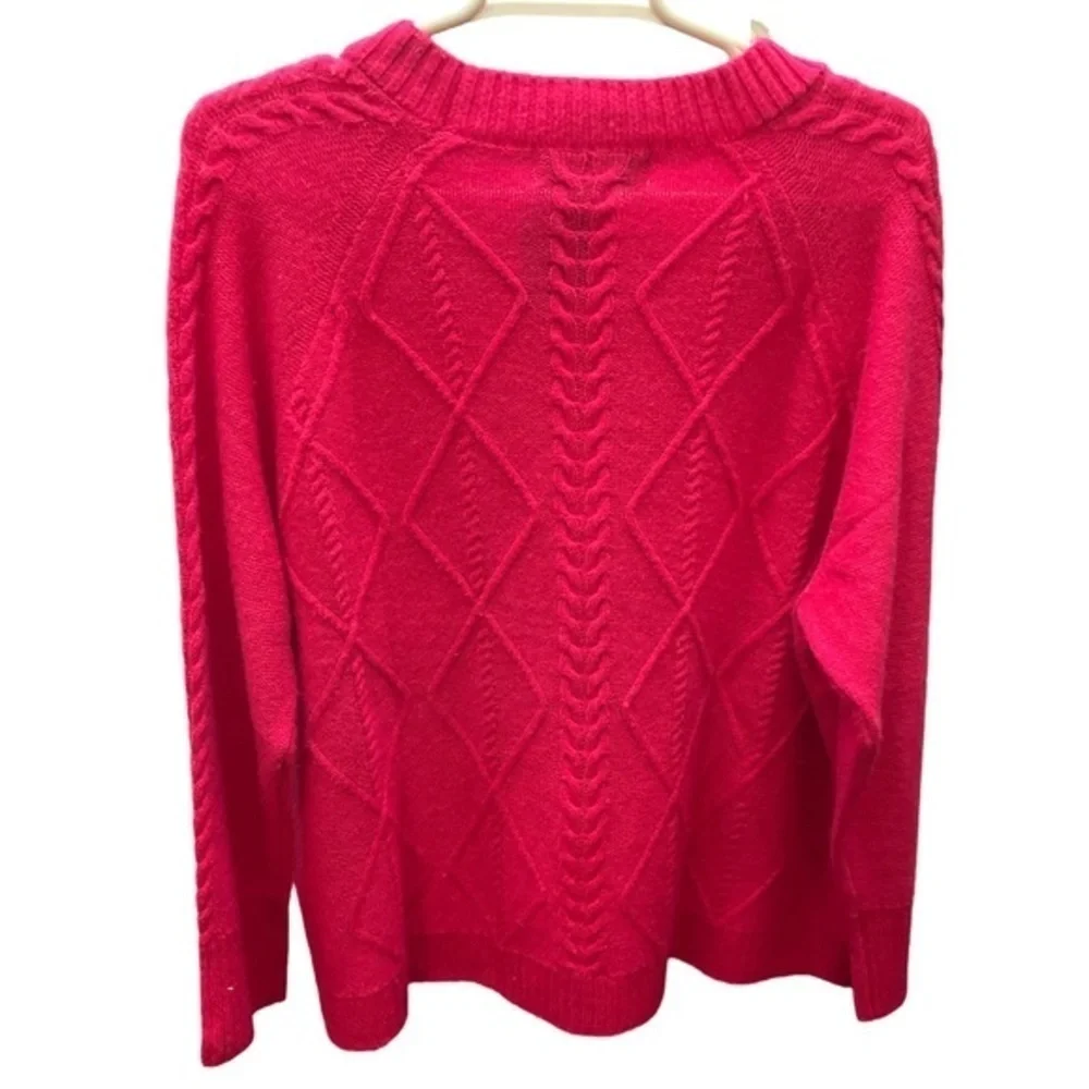 Scott & Scott London Wool & Cashmere Blend Sweater Hot pink Large